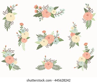 Rustic Floral Bouquet Elements