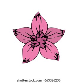 rustic flower with natural petals