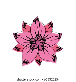 rustic flower with natural petals