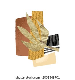 Rustikaler, süßer Hintergrund in warmen Farben. Luxuriöser goldener Hintergrund. Moderne Vektorgrafik.