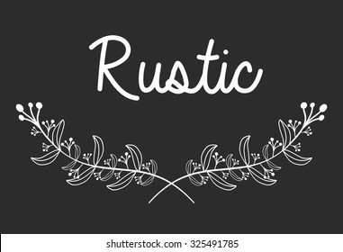 Rustic graphic design, vector illustration eps10.