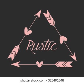 Rustic graphic design, vector illustration eps10.