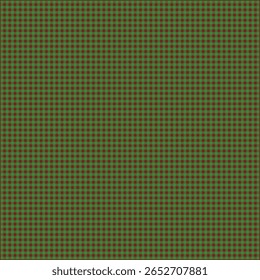 Rustic Green and Brown Tartan Plaid Fabric Seamless Texture – Traditional Checkered Pattern for Autumn Fashion