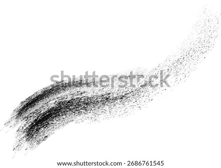 Rustic grunge texture, Black grainy texture isolated on white background. Dust overlay. Dark noise granules. Digitally generated image..eps10