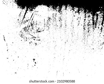 Rustic grunge vector texture with grain and stains. Abstract noise background. Weathered surface. Dirty and damaged. Detailed rough backdrop. Vector graphic illustration with transparent white. EPS10.