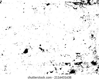 Rustic grunge vector texture with grain and stains. Abstract noise background. Weathered surface. Dirty and damaged. Detailed rough backdrop. Vector graphic illustration with transparent white. EPS10.