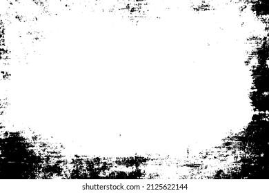 Textura vectorial de grano rústico con grano y manchas. Fondo de ruido abstracto. Superficie meteorológica. Sucio y dañado. Fondo rudo detallado. Ilustración gráfica vectorial con blanco transparente. EPS10.