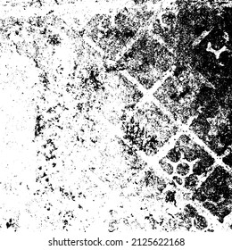 Rustic grunge vector texture with grain and stains. Abstract noise background. Weathered surface. Dirty and damaged. Detailed rough backdrop. Vector graphic illustration with transparent white. EPS10.
