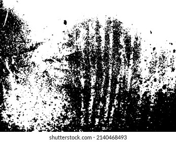 Rustic grunge vector texture with grain and stains. Abstract noise background. Weathered surface. Dirty and damaged. Detailed rough backdrop. Vector graphic illustration with transparent white. EPS10.