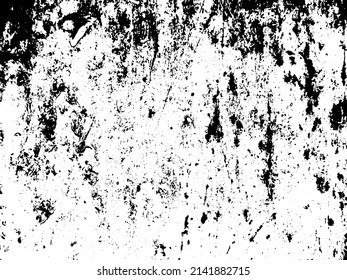 Textura vectorial de grano rústico con grano y manchas. Fondo de ruido abstracto. Superficie meteorológica. Sucio y dañado. Fondo rudo detallado. Ilustración gráfica vectorial con blanco transparente. EPS10.
