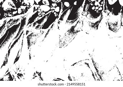 Rustic grunge vector texture with grain and stains. Abstract noise background. Weathered surface. Dirty and damaged. Detailed rough backdrop. Vector graphic illustration with transparent white. EPS10.