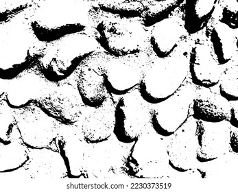 Rustic grunge vector texture with grain and stains. Abstract noise background. Weathered surface. Dirty and damaged. Detailed rough backdrop. Vector graphic illustration with transparent white. EPS10.