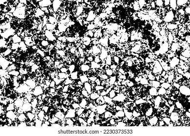 Rustic grunge vector texture with grain and stains. Abstract noise background. Weathered surface. Dirty and damaged. Detailed rough backdrop. Vector graphic illustration with transparent white. EPS10.