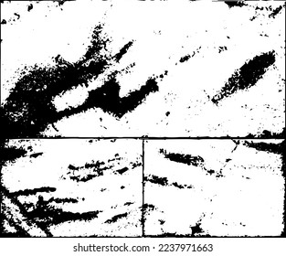 Rustic grunge vector texture with grain and stains. Abstract noise background. Weathered surface. Dirty and damaged. Detailed rough backdrop. Vector graphic illustration with transparent white. EPS10.