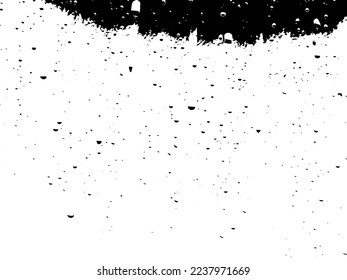 Rustic grunge vector texture with grain and stains. Abstract noise background. Weathered surface. Dirty and damaged. Detailed rough backdrop. Vector graphic illustration with transparent white. EPS10.