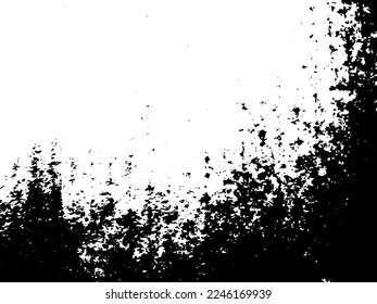Rustic grunge vector texture with grain and stains. Abstract noise background. Weathered surface. Dirty and damaged. Detailed rough backdrop. Vector graphic illustration with transparent white. EPS10.