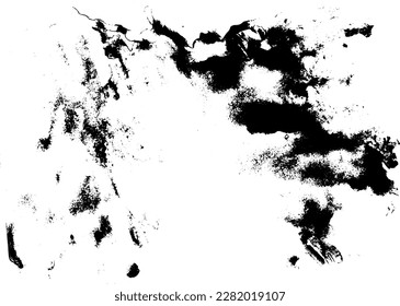 Rustic grunge vector texture with grain and stains. Abstract noise background. Weathered surface. Dirty and damaged. Detailed rough backdrop. Vector graphic illustration with transparent white. EPS10.