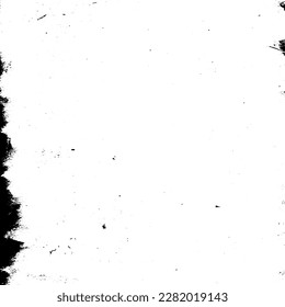 Rustic grunge vector texture with grain and stains. Abstract noise background. Weathered surface. Dirty and damaged. Detailed rough backdrop. Vector graphic illustration with transparent white. EPS10.