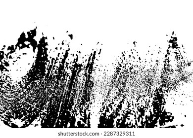 Rustic grunge vector texture with grain and stains. Abstract noise background. Weathered surface. Dirty and damaged. Detailed rough backdrop. Vector graphic illustration with transparent white. EPS10.