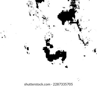 Rustic grunge vector texture with grain and stains. Abstract noise background. Weathered surface. Dirty and damaged. Detailed rough backdrop. Vector graphic illustration with transparent white. EPS10.