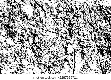 Rustic grunge vector texture with grain and stains. Abstract noise background. Weathered surface. Dirty and damaged. Detailed rough backdrop. Vector graphic illustration with transparent white. EPS10.