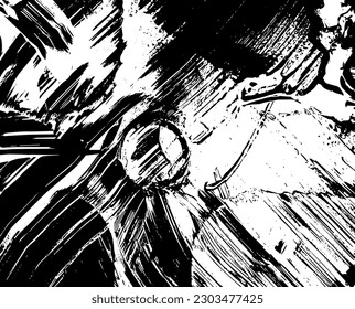 Rustic grunge vector texture with grain and stains. Abstract noise background. Weathered surface. Dirty and damaged. Detailed rough backdrop. Vector graphic illustration with transparent white. EPS10.