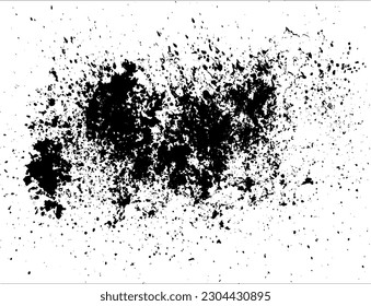Rustic grunge vector texture with grain and stains. Abstract noise background. Weathered surface. Dirty and damaged. Detailed rough backdrop. Vector graphic illustration with transparent white. EPS10.