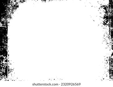 Rustic grunge vector texture with grain and stains. Abstract noise background. Weathered surface. Dirty and damaged. Detailed rough backdrop. Vector graphic illustration with transparent white. EPS10.