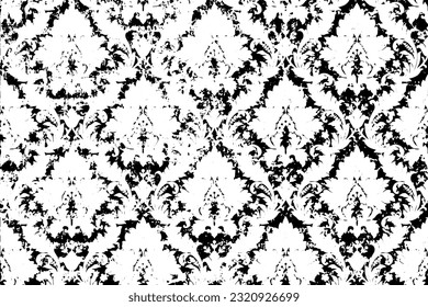 Rustic grunge vector texture with grain and stains. Abstract noise background. Weathered surface. Dirty and damaged. Detailed rough backdrop. Vector graphic illustration with transparent white. EPS10.