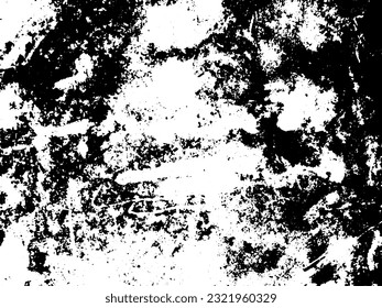 Rustic grunge vector texture with grain and stains. Abstract noise background. Weathered surface. Dirty and damaged. Detailed rough backdrop. Vector graphic illustration with transparent white. EPS10.