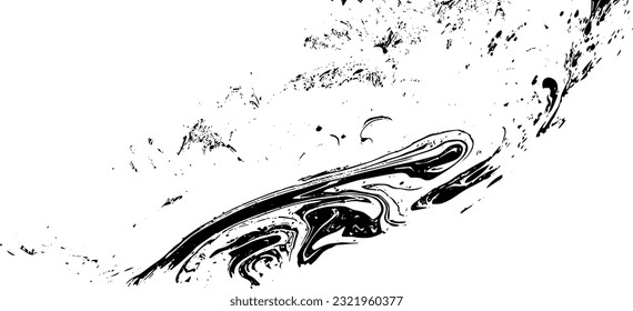 Rustic grunge vector texture with grain and stains. Abstract noise background. Weathered surface. Dirty and damaged. Detailed rough backdrop. Vector graphic illustration with transparent white. EPS10.