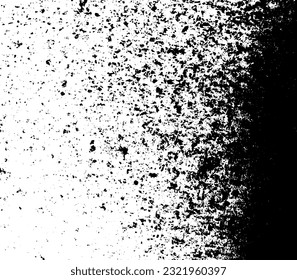 Rustic grunge vector texture with grain and stains. Abstract noise background. Weathered surface. Dirty and damaged. Detailed rough backdrop. Vector graphic illustration with transparent white. EPS10.