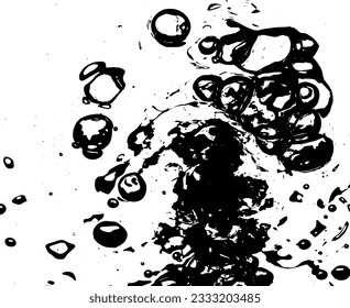 Rustic grunge vector texture with grain and stains. Abstract noise background. Weathered surface. Dirty and damaged. Detailed rough backdrop. Vector graphic illustration with transparent white. EPS10.