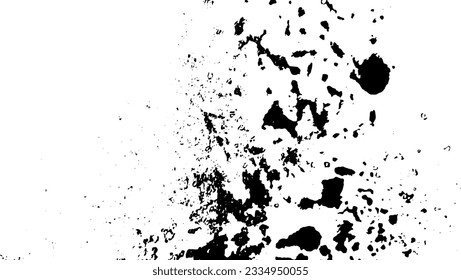 Rustic grunge vector texture with grain and stains. Abstract noise background. Weathered surface. Dirty and damaged. Detailed rough backdrop. Vector graphic illustration with transparent white. EPS10.