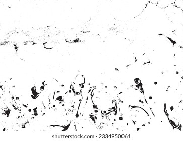 Rustic grunge vector texture with grain and stains. Abstract noise background. Weathered surface. Dirty and damaged. Detailed rough backdrop. Vector graphic illustration with transparent white. EPS10.