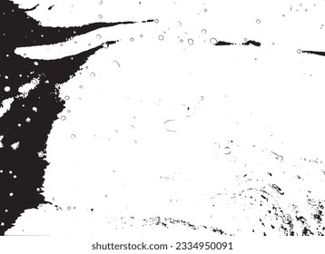 Rustic grunge vector texture with grain and stains. Abstract noise background. Weathered surface. Dirty and damaged. Detailed rough backdrop. Vector graphic illustration with transparent white. EPS10.