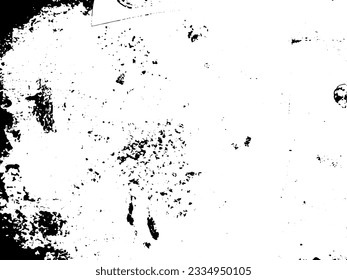 Rustic grunge vector texture with grain and stains. Abstract noise background. Weathered surface. Dirty and damaged. Detailed rough backdrop. Vector graphic illustration with transparent white. EPS10.