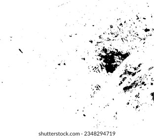 Rustic grunge vector texture with grain and stains. Abstract noise background. Weathered surface. Dirty and damaged. Detailed rough backdrop. Vector graphic illustration with transparent white. EPS10.
