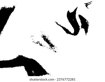 Rustic grunge vector texture with grain and stains. Abstract noise background. Weathered surface. Dirty and damaged. Detailed rough backdrop. Vector graphic illustration with transparent white. EPS10.