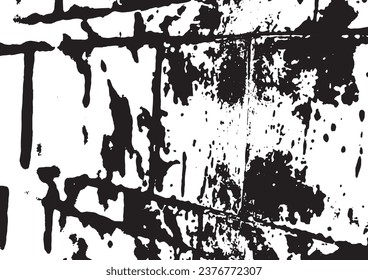 Rustic grunge vector texture with grain and stains. Abstract noise background. Weathered surface. Dirty and damaged. Detailed rough backdrop. Vector graphic illustration with transparent white. EPS10.
