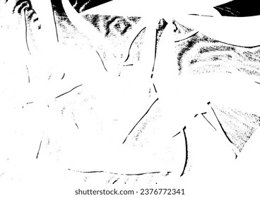 Rustic grunge vector texture with grain and stains. Abstract noise background. Weathered surface. Dirty and damaged. Detailed rough backdrop. Vector graphic illustration with transparent white. EPS10.