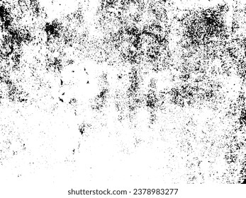 Rustic grunge vector texture with grain and stains. Abstract noise background. Weathered surface. Dirty and damaged. Detailed rough backdrop. Vector graphic illustration with transparent white. EPS10.