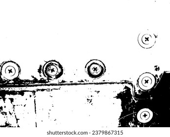 Rustic grunge vector texture with grain and stains. Abstract noise background. Weathered surface. Dirty and damaged. Detailed rough backdrop. Vector graphic illustration with transparent white. EPS10.