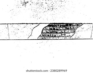 Rustic grunge vector texture with grain and stains. Abstract noise background. Weathered surface. Dirty and damaged. Detailed rough backdrop. Vector graphic illustration with transparent white. EPS10.