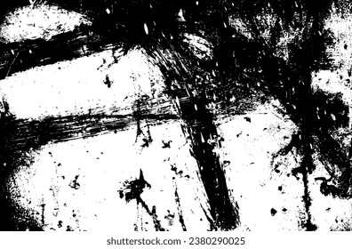 Rustic grunge vector texture with grain and stains. Abstract noise background. Weathered surface. Dirty and damaged. Detailed rough backdrop. Vector graphic illustration with transparent white. EPS10.
