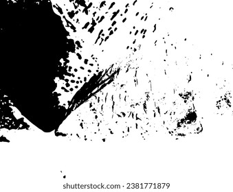 Rustic grunge vector texture with grain and stains. Abstract noise background. Weathered surface. Dirty and damaged. Detailed rough backdrop. Vector graphic illustration with transparent white. EPS10.