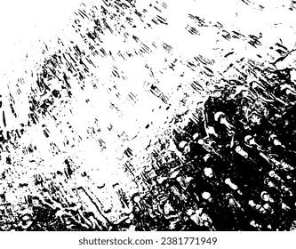 Texture vectorielle grunge rustique avec grain et taches. Arrière-plan abstrait bruit. Surface étanche. Sale et endommagée. Arrière-plan détaillé et rugueux. Illustration vectorielle graphique avec blanc transparent. EPS10.
