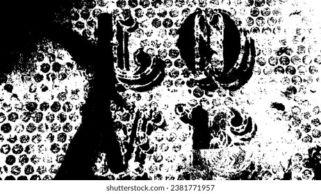 Rustic grunge vector texture with grain and stains. Abstract noise background. Weathered surface. Dirty and damaged. Detailed rough backdrop. Vector graphic illustration with transparent white. EPS10.
