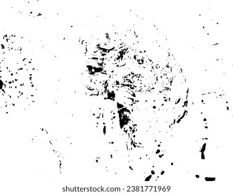 Textura vectorial de grano rústico con grano y manchas. Fondo de ruido abstracto. Superficie meteorológica. Sucio y dañado. Fondo rudo detallado. Ilustración gráfica vectorial con blanco transparente. EPS10.