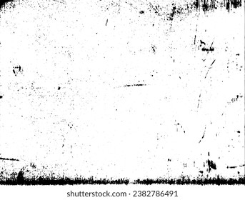 Rustic grunge vector texture with grain and stains. Abstract noise background. Weathered surface. Dirty and damaged. Detailed rough backdrop. Vector graphic illustration with transparent white. EPS10.